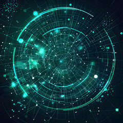 Obraz premium Futuristic Digital Technology Background