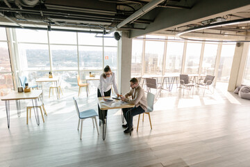 office workers working together