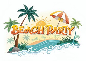 "Summer" Typography Over a Sunset Seascape with Sun Reflection and Starry Night Sky