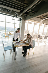 office workers working together