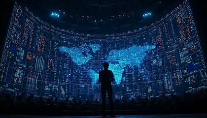 Global Data: Speaker Addresses Audience.