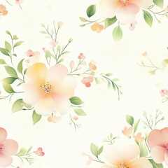 Fototapeta premium Beautiful background template made of Spring flowers.