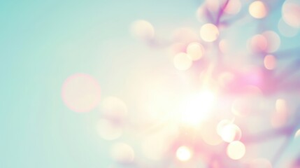 Obraz premium Creamy blurred abstract background with Spring colors.