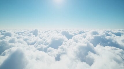 Fototapeta premium Cloudy Sky with Sun