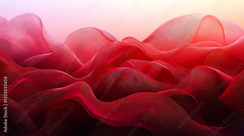 Poster abstract red fabric texture background