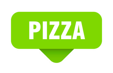 pizza sticker. pizza sign on transparent background