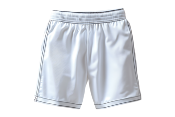 A white tennis shorts Isolated on White and Transparent Background PNG Image.