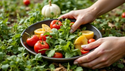 The fresh, organic vegetables were lovingly grown in a sustainable, eco friendly farm where the soil is nutrient rich and free from harmful chemicals
