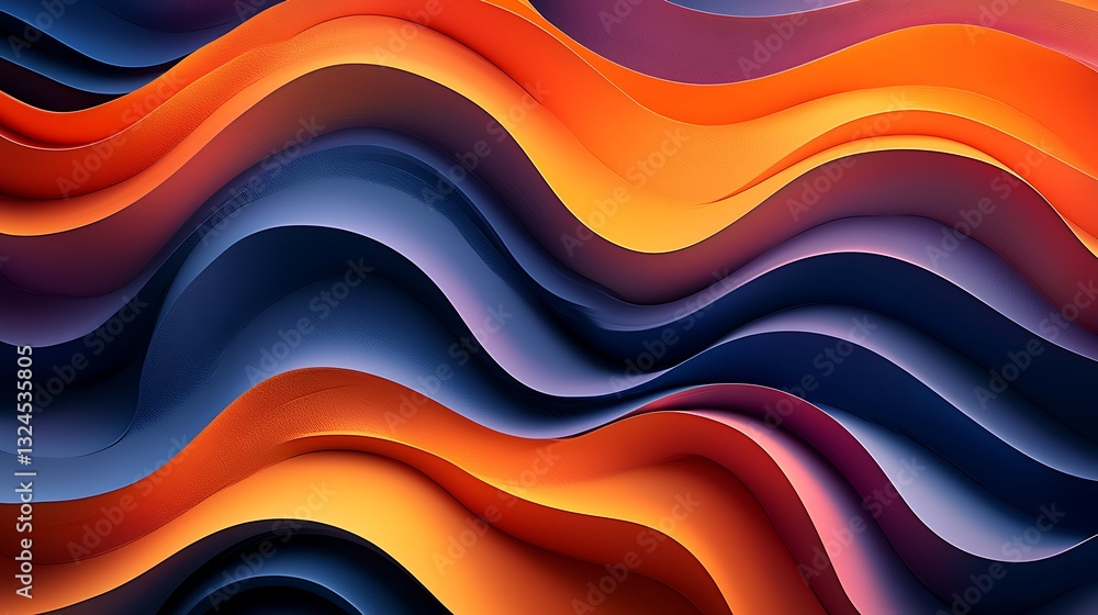 Aufkleber Abstract Wave Pattern Background Texture