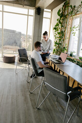 office workers working together