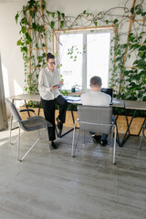 Office workers working togather