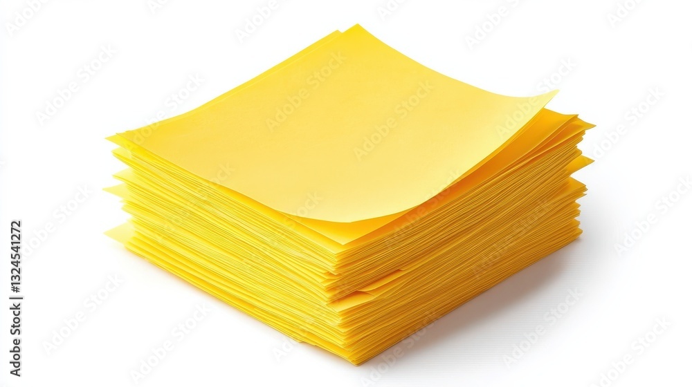 Poster diagonal stack of yellow textured squares on white background minimal abstract design