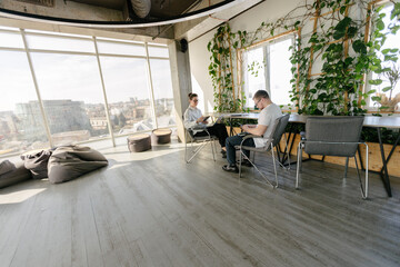 Office workers working togather