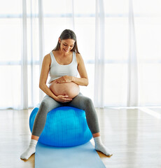 woman pregnant mother pregnancy female exercise sport fitness belly healthy maternity motherhood...