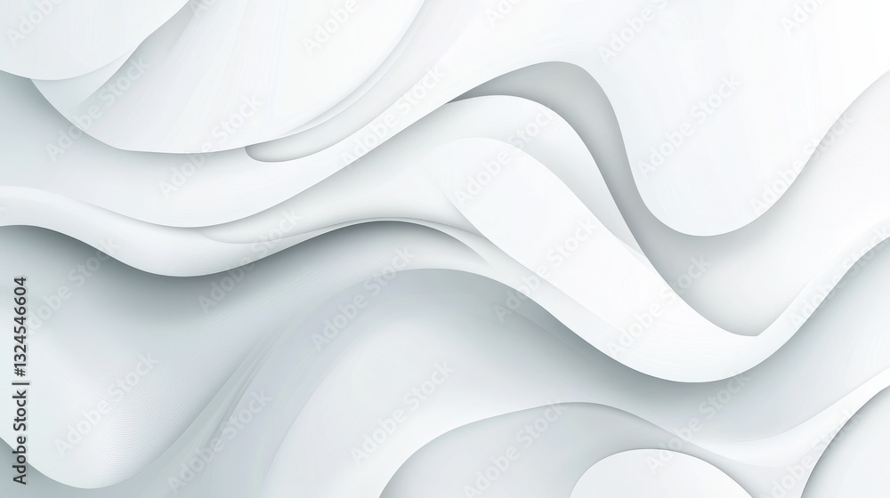 Poster a stylish abstract background with fluid, curving forms in a monochromatic scheme, perfect for copy 