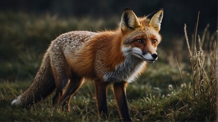 Fototapeta premium Wild Fox At Dawn