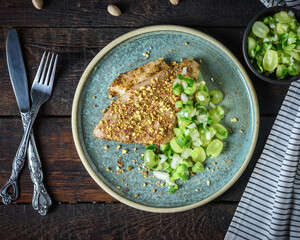 Homemade prepared healthy and keto diet dish