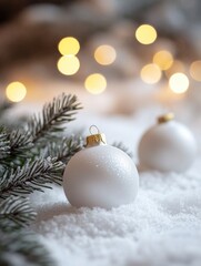 Fototapeta premium Christmas Ornament Snow