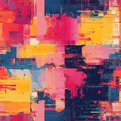 Vibrant Abstract Art in Bold Hues.