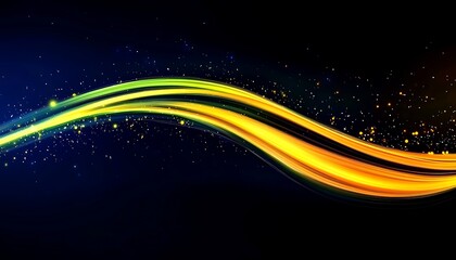 Obraz premium Golden Wave Abstract Background.