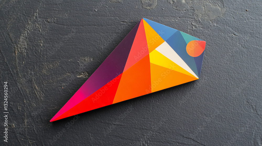 Poster vector isolated colorful magnet. low poly wireframe and points. polygonal 3d white attraction concep