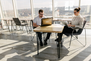 Office workers working togather