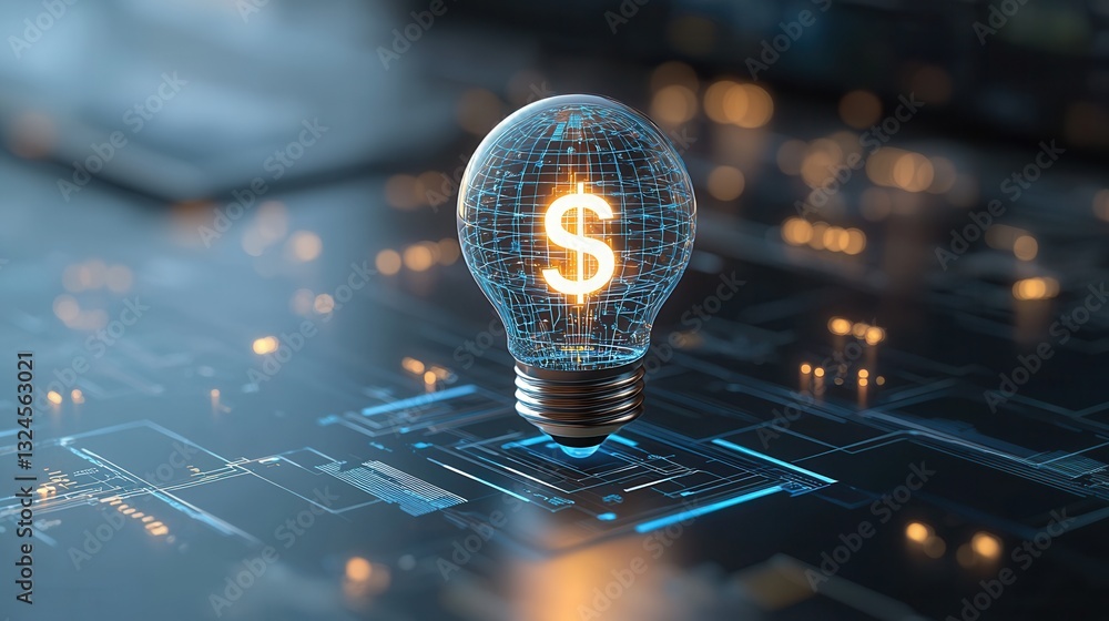 Poster this image represents the transformative power of financial technology showcasing the of innovation 