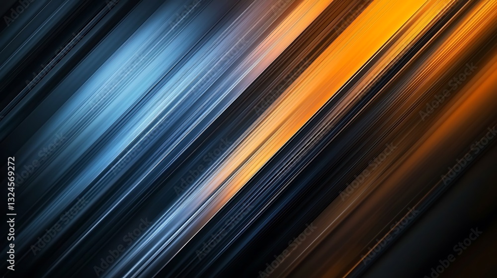 Aufkleber Dynamic Diagonal Lines Abstract Background
