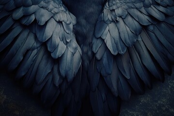 Obraz premium Close-up of blue wings