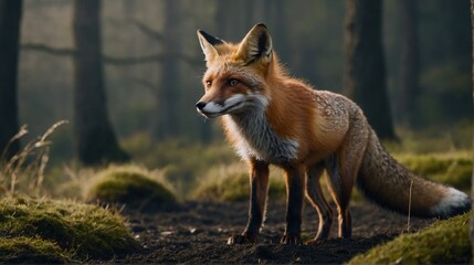 Ancient Fox In Autumn