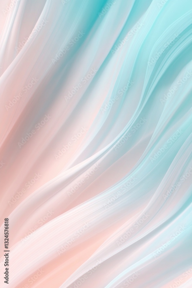 Poster smooth transition of pastel gradients fills frame with gentle harmony of colors providing serene bac