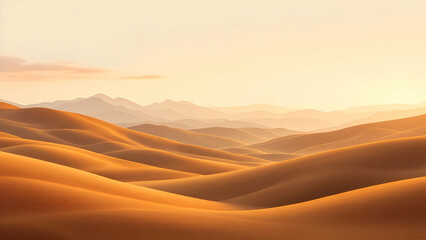 sunset in the desert