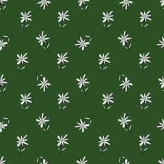 Exotic hand drawn flowers, seamless patterns with floral for fabric, textiles, clothing, wrapping paper, cover, banner, home decor, abstract backgrounds. Vector illustration.