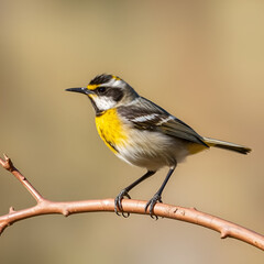 slow motion clip of a spiny-cheeked honeyeater at gluepot reserve in south australia- conformed from 120p