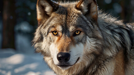 Obraz premium wolf in winter