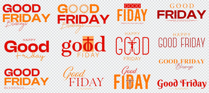 Good Friday Text Designs