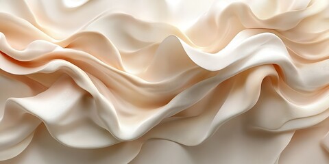 Obraz premium Creamy waves, soft texture, abstract background