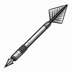 arrow marker isolated png mark hand draw