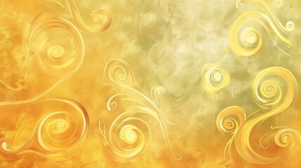 an abstract illustration of kindness with soft yellow swirls