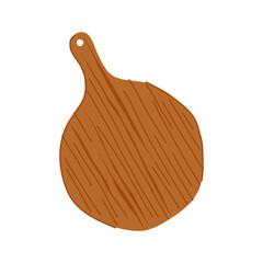 knife wooden cutting board cartoon vector illustration
