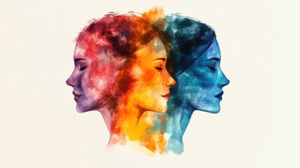 Mental wellness through social connection and community support symbolizing emotional well-being