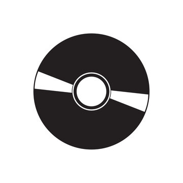 dvd cassette flat icon vector