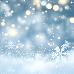 Naklejka premium Icy Winter Tree Branch with Bokeh Lights Background A sparkling winter scene