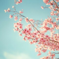 Obraz premium Cherry blossom branches bloom