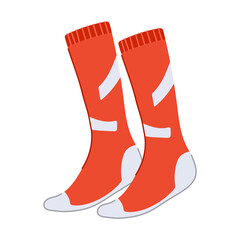 knee socks soccer cartoon vector illustration