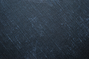Old dark blue canvas fabric for background, linen texture background