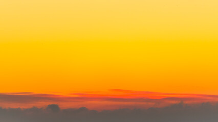 Fototapeta premium Dawn orange color sky