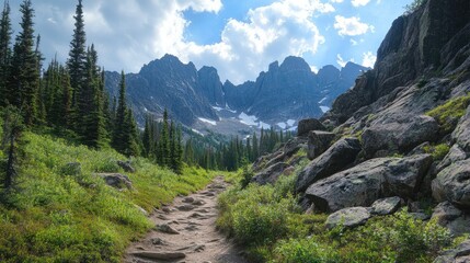 Majestic Mountain Trail: A Serene Hike through the Canadian Rockies
