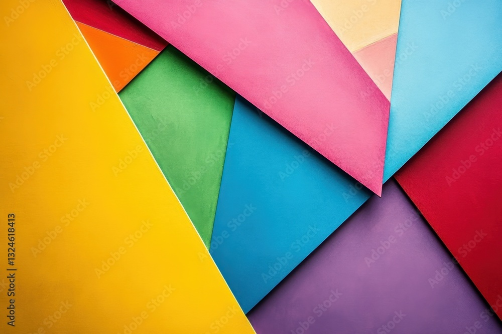 Poster this photo captures an abstract painting featuring a range of vibrant colors creating a visually str
