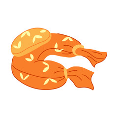 infant nursing pillow cartoon vector illustration